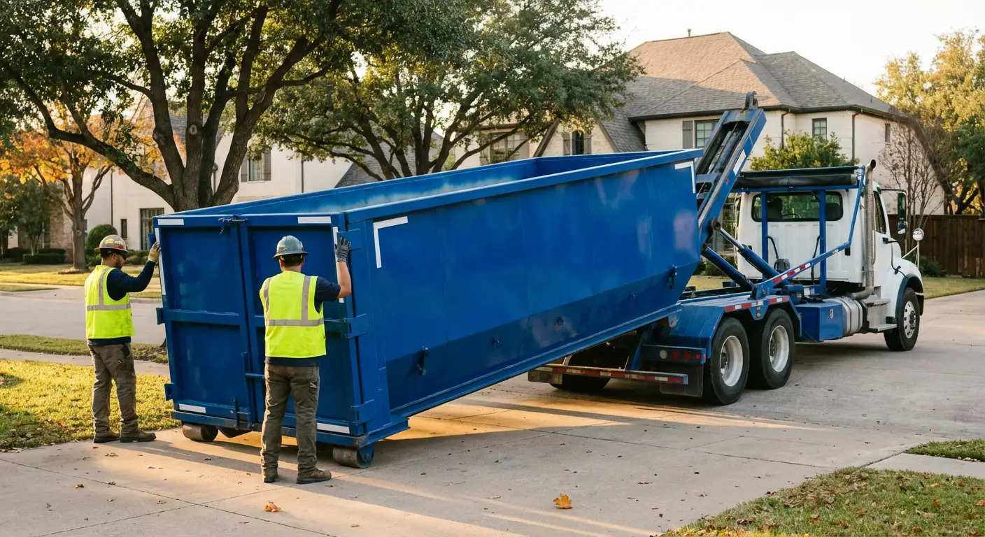 Roll-off dumpster rental service in Fargo