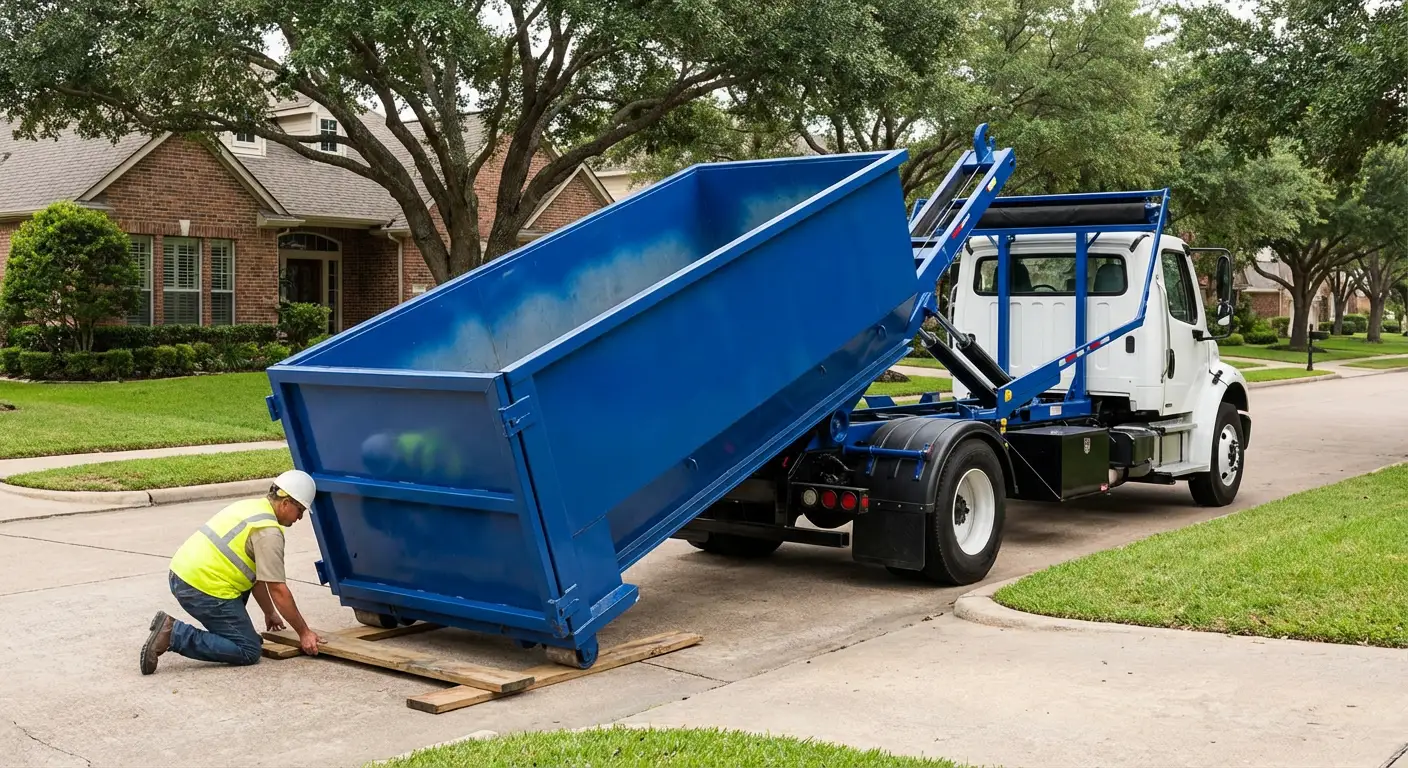 Roll-off dumpster rental services in Downtown Fargo