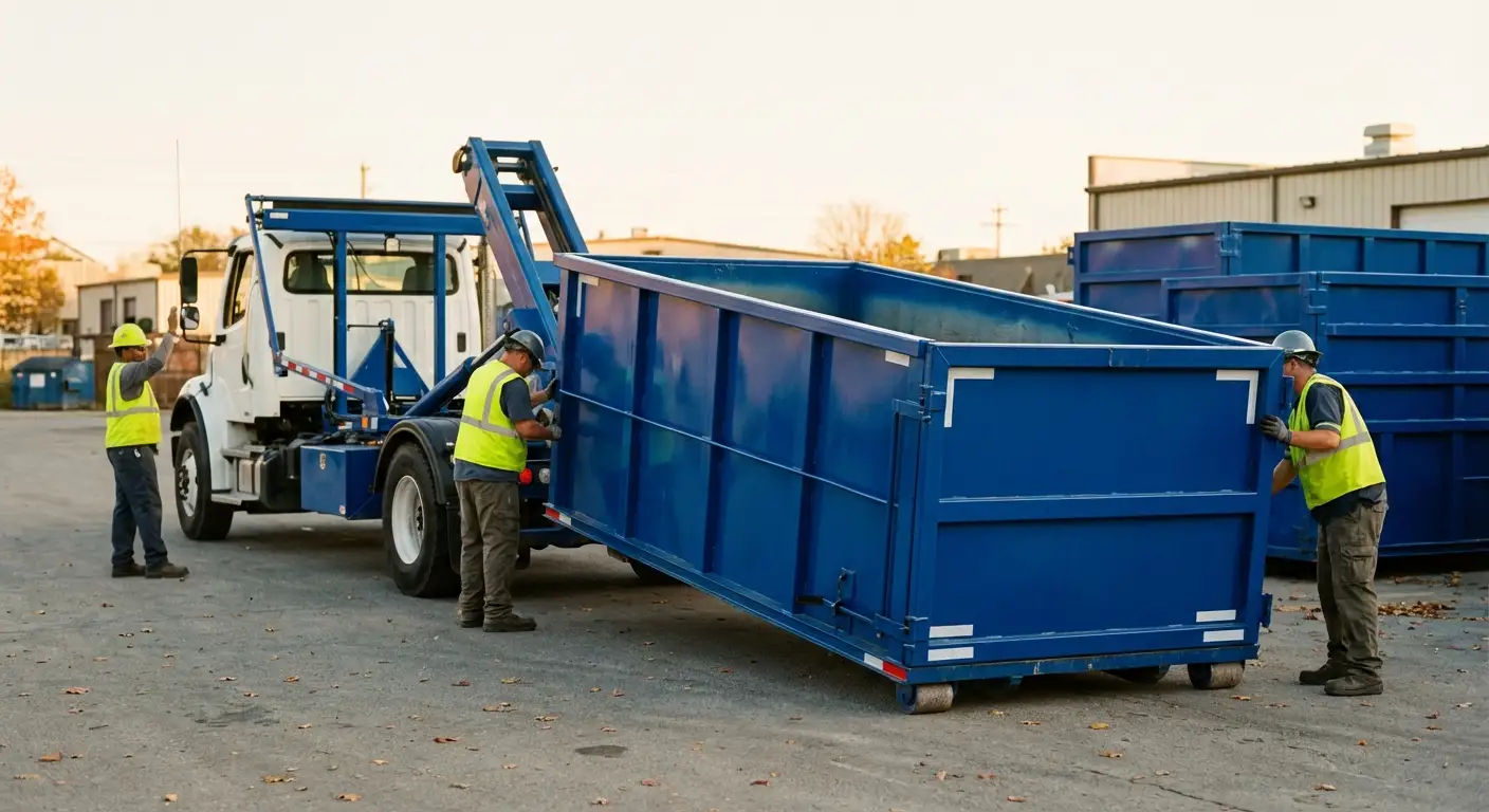Commercial waste management and dumpster rental logistics in Fargo, ND