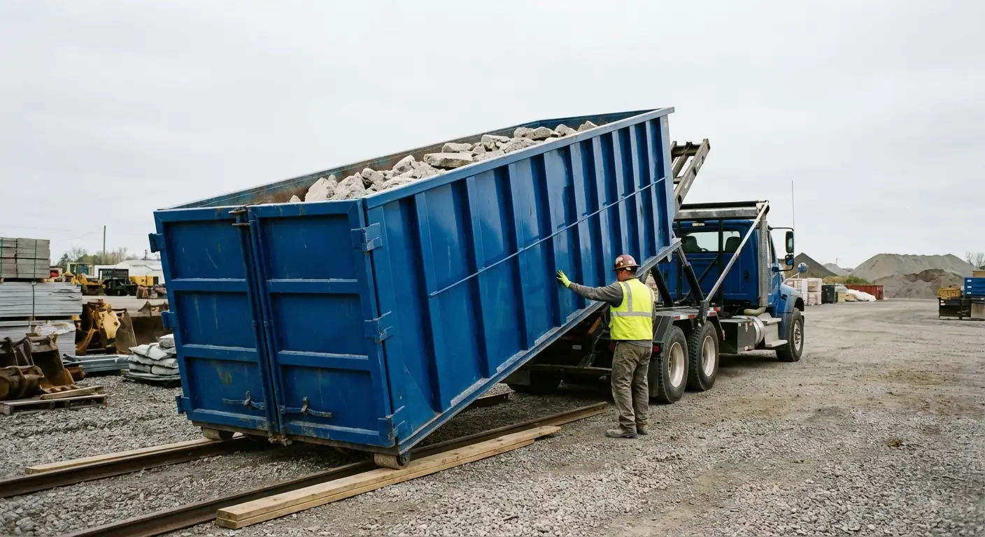 Heavy duty concrete dumpster specifications in Fargo, ND