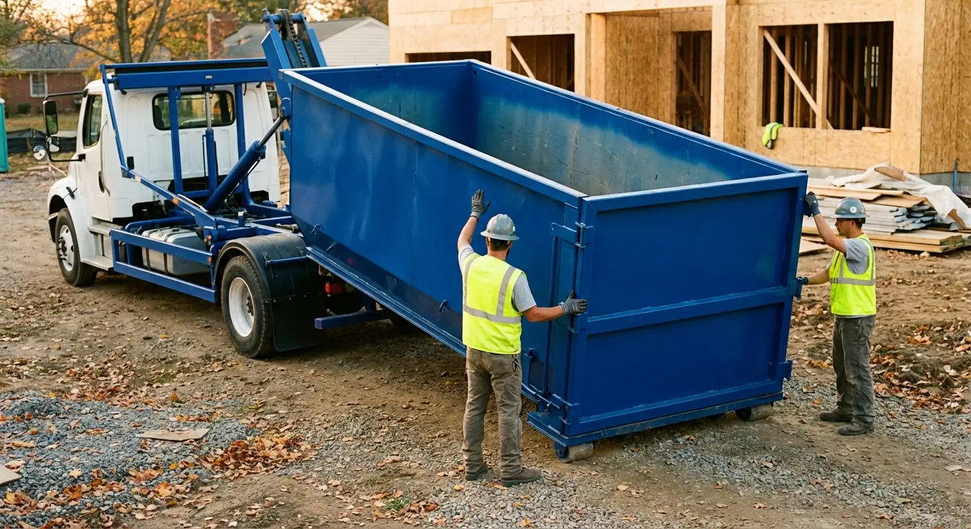Construction dumpster delivery and waste management in Fargo, ND